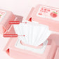 Peach makeup remover wet wipes remove facial makeup, cleanse the skin, refresh and remove makeup