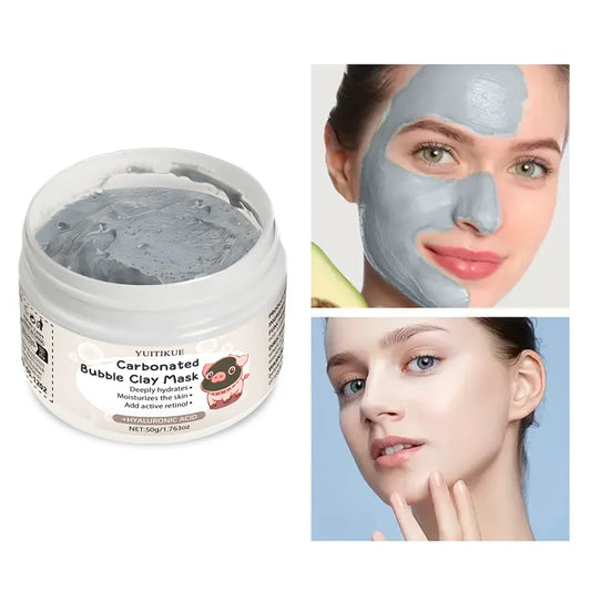 Carbonated Bubble Clay Mask - Contains clay extract, collagen, hyaluronic acid, retinol, moisturizing and oil control, cleansing