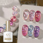 MIANEL 1-12PCS Star-chasing Moon-chasing Gel Nail Polish 2026 Popular Whitening Strobe Sequin Flashing Nail Polish White Nails