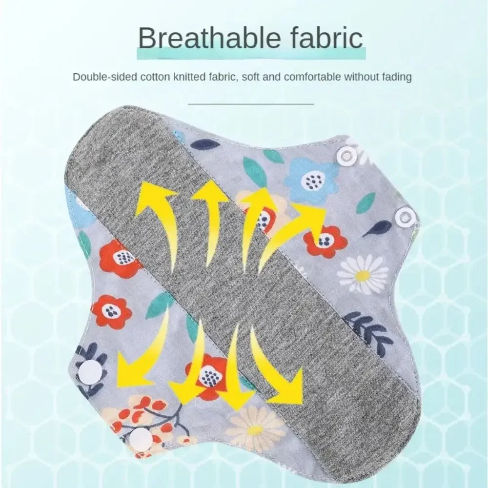 Reusable Monthly Absorbent Menstrual Ecological Cloth Pads Female Hygiene Sanitary Napkin Elderly Prevent Urine Leakage