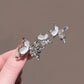 Y2K Silver Metal Butterfly Hairpins Women Stars Side Bangs Barrettes Seamless Duckbill Hairs Clips Girls Hair Accessoires