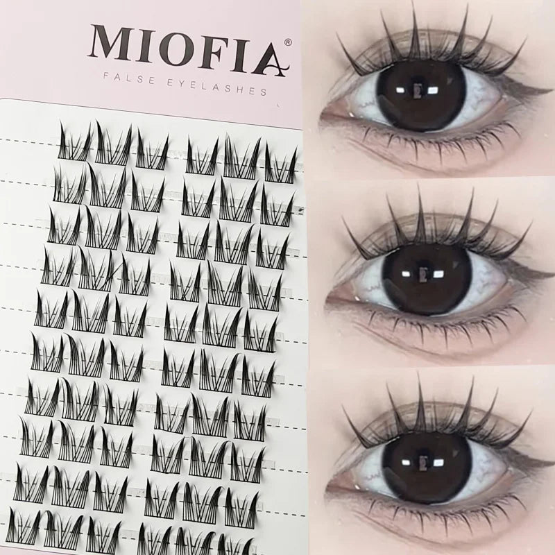 1/box 120 Bundles Mink False Eyelashe Natural Russian 3D laes Individual Eyelash extension cluster makeup tool wholesale lashes