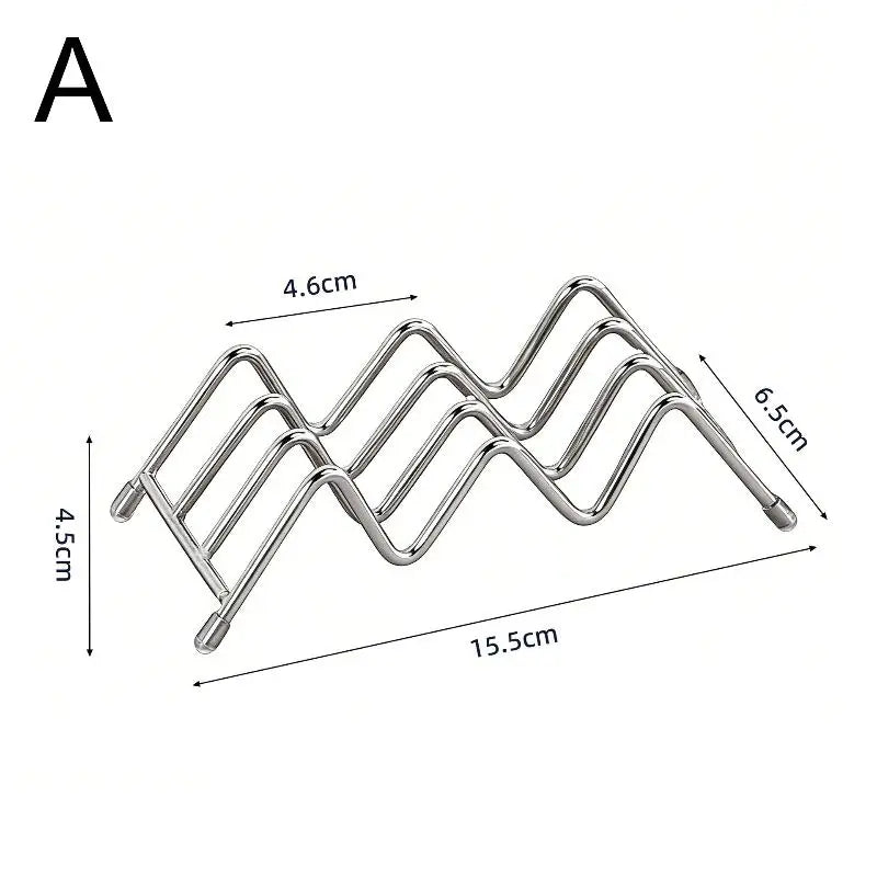 ✔Stainless Steel Wave Soap Dish Holder,Self Draining Soap Bar Rack with Drip Tray for Bathroom