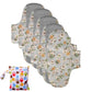 BIAI Large Size Female Nursing Pad Naturally Cloth Menstrual Pad Breathable Graphene Sanitary Pads Panty Liner For Women 22*28CM