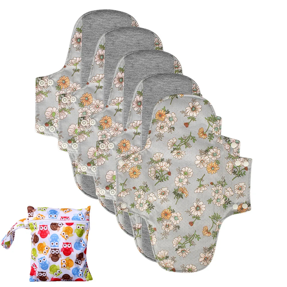 BIAI Large Size Female Nursing Pad Naturally Cloth Menstrual Pad Breathable Graphene Sanitary Pads Panty Liner For Women 22*28CM
