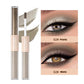2 In 1 Stick Pearly Matte Eyeshadow Cream Smooth Nude Eye Makeup Liquid Contour Shadow Stick Waterproof Shimmer High Light Pen