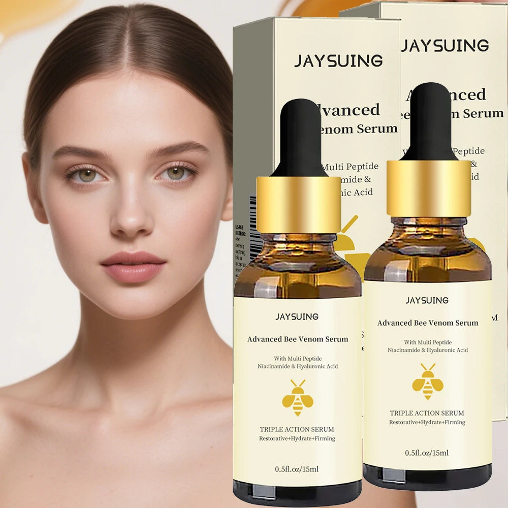 1/2/3pcs Advanced Bee Venom Serum Moisturizing Anti Aging Reduce Fine Line Damaged Skin Repair Facial Cream Nourishing Skin Care