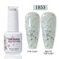 Clou Beaute Glitter Gel Nail Varnishes Winter Color Sparkling Sequins Soak Off UV LED Varnish Nail Art Decoration Base Top Coat