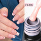 FOUR LILY 10ML Nude Pink Rubber Base Gel Nail Polish Milky White Color Semi Permant Soak Off UV LED Self-leveling Gel Varnishes