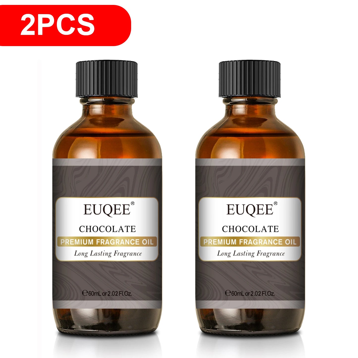 EUQEE 60ml Men's Fragrance Oils with Glass Dropper Leather Dragons Blood Forest Pine Chocolate Aroma Oils For Car Diffusion