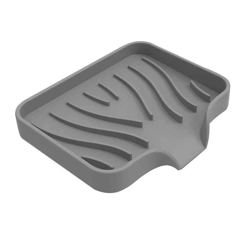 Self Draining Soap Bar Holder Silicone Kitchen Sink Soap Dish Sponge Tray Creative Washing Table Soap Tray Free Punch Drain Rack