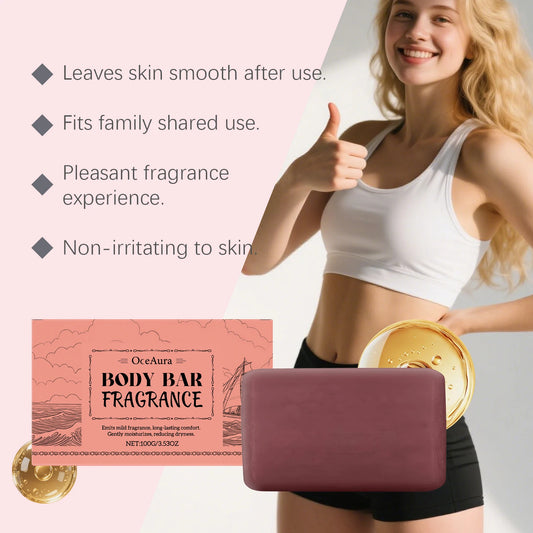 Sandalwood Scented Body Bar Moisturizing Gentle Cleansing Soap for Bath Shower Long-Lasting Fragrance Handmade Natural Skin Care