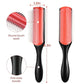 9-Row Detangling Hair Brush Scalp Massager Wet Dry Comb for Curly Straight Hair, Denman Style Detangler for Women Men Salon Use