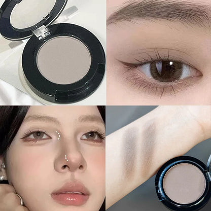 Eyeshadow Matte White Highlighter Brighten Palette Lasting Cement Grey Brown Nose Shadow Contouring Monochrome Eye Shadow Makeup