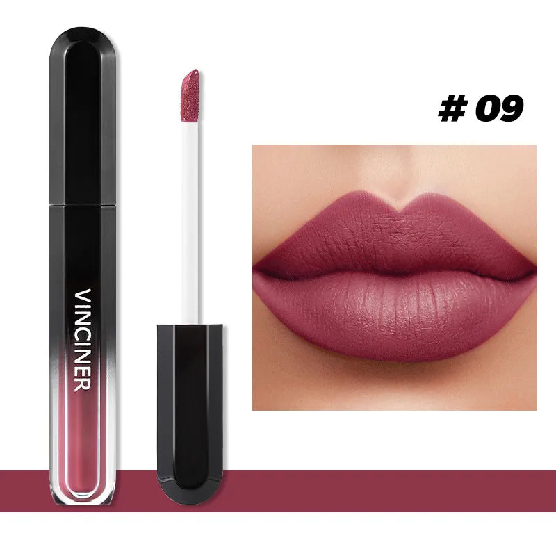Not Easy To Fade Lip Gloss Punk Smoky Dark Brown Matte Lip Glaze Velvet Coffee Liquid Lipstick Long Lasting Makeup Sexy Lip Tint
