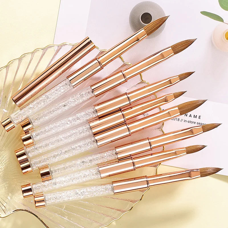 NEW 1/5 PCS Nail Brush for Manicure Art Brush Acrylic Nail Salon Brush Gadgets Nail Supplies for Professionals ZJS01