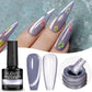 7.5ML Black Cat Eye Magnetic Glitter Gel Nail Polish Ultra-Bright Black Shine Long-Lasting Soak Off UV Nail Art Varnish Manicure