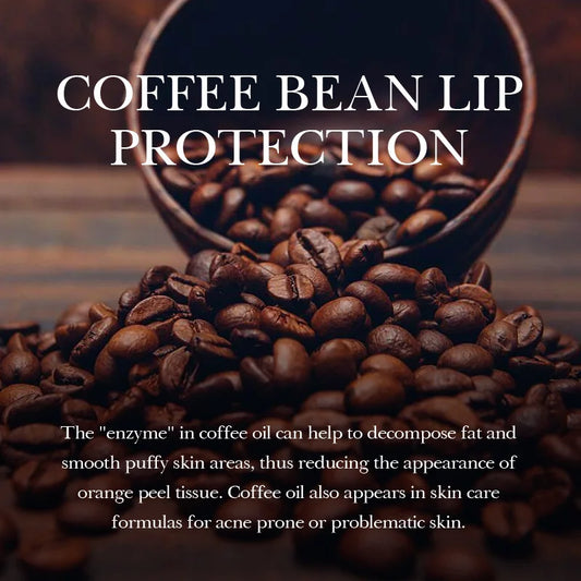 Coffee Lip Mask - Hydrating Overnight Treatment, Reduces Fine Lines & Dryness, Soothing & Plumping Winter Care