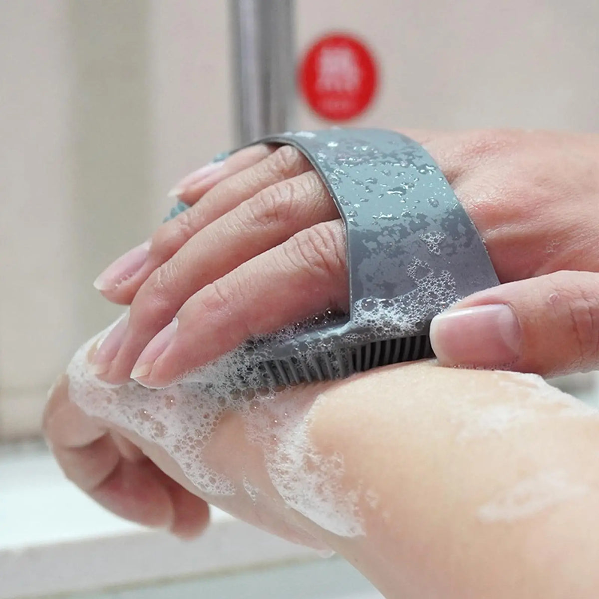 1PC Silicone Body Scrubber Bath Shower Bath Brush for Body Massager Bast Exfoliating Silicone Bathing Scrubber Body Brush