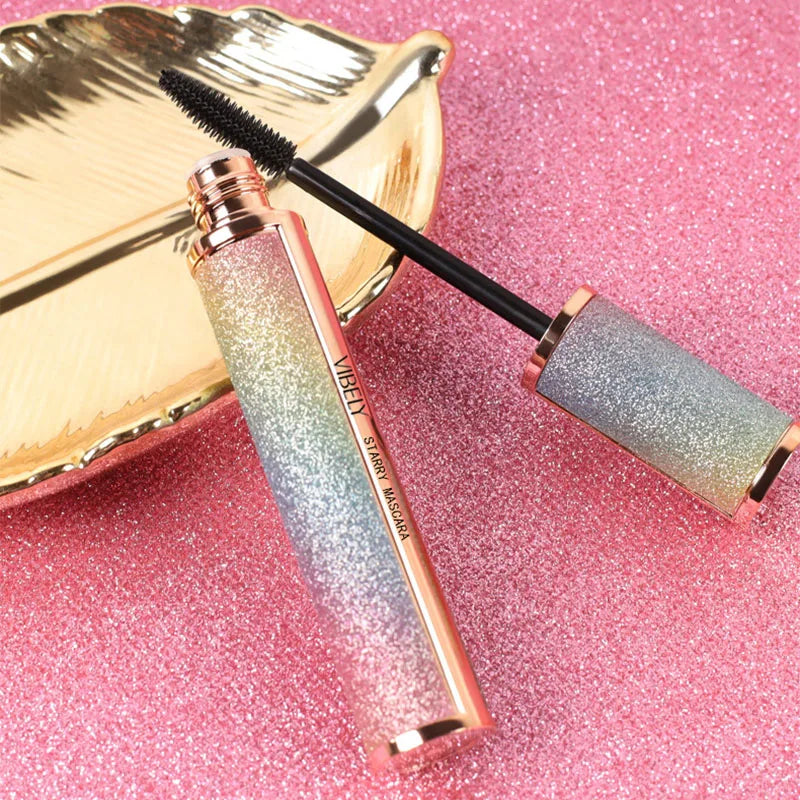 4D Brilliant Starry Sky Black Mascara Slim, Thick, Curled, Waterproof, Long Lasting, Non Staying Mascara
