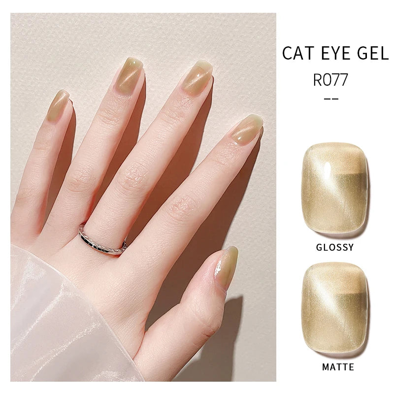 MAYCHAO 10ml Cat Magnetic Gel Nail Polish Cat Eye Glitter Effect Semi Permanent Soak Off UV Gel Varnish Manicure For Nail Art