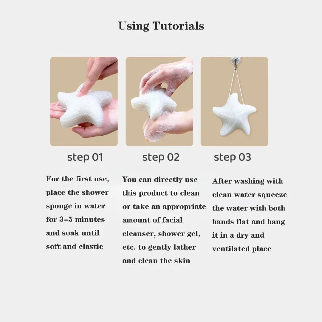 1pc Cute Baby Shower Sponge Cleanser Brush Konjac Harmless Shower Sponge for Face Washing Body Care Bath Rubbing Sponge BathTool