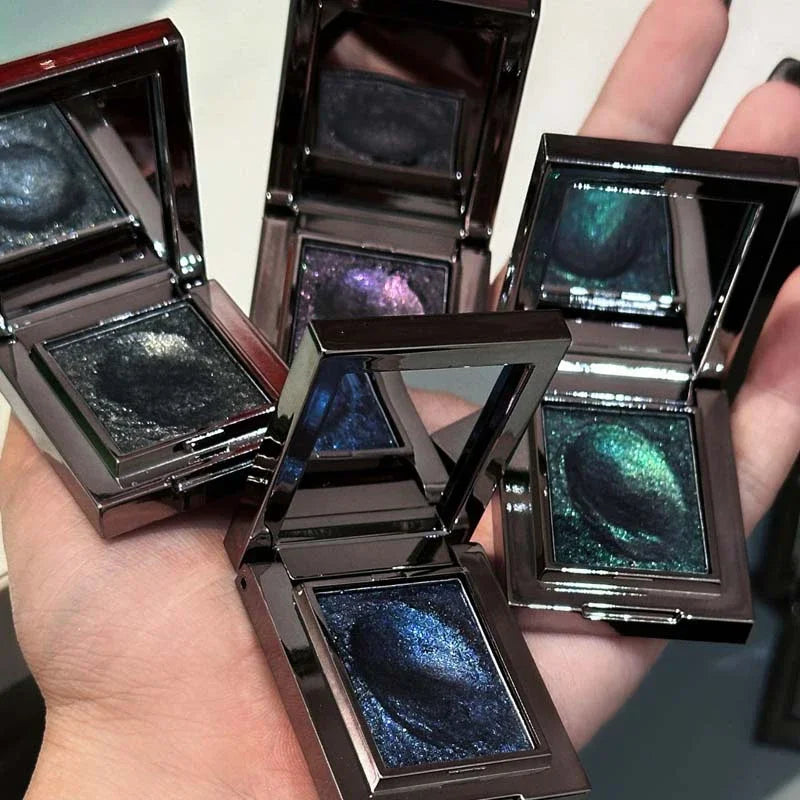 Diamond Monochrome Highlighter Eyeshadow Palette Chameleon Metallic Green Brighten Eye Shadow Fine Flash Eye Makeup Cosmetic