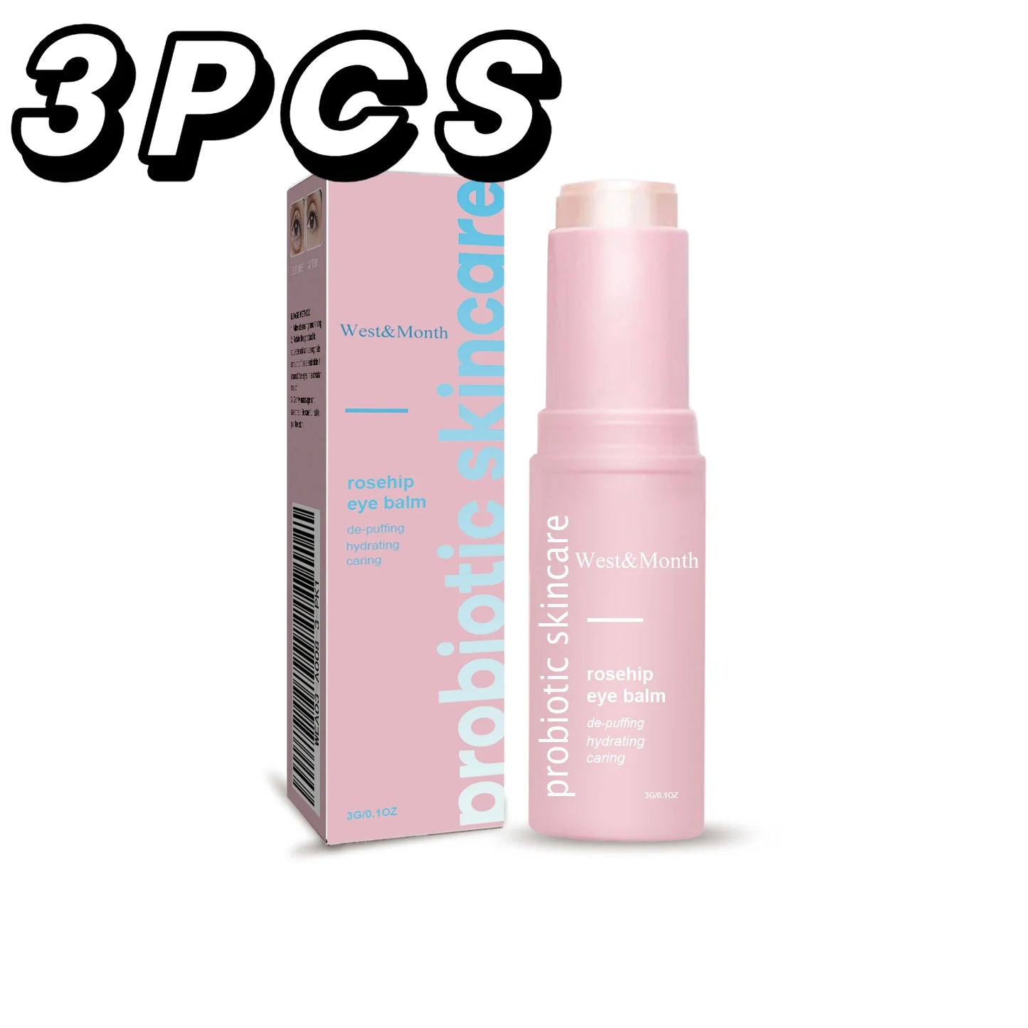 Women Extra Renewing Rosehip Eye Balm For Face Lifting Moisturizing Balm Stick Deep Hydration Moisturizer Eye Care