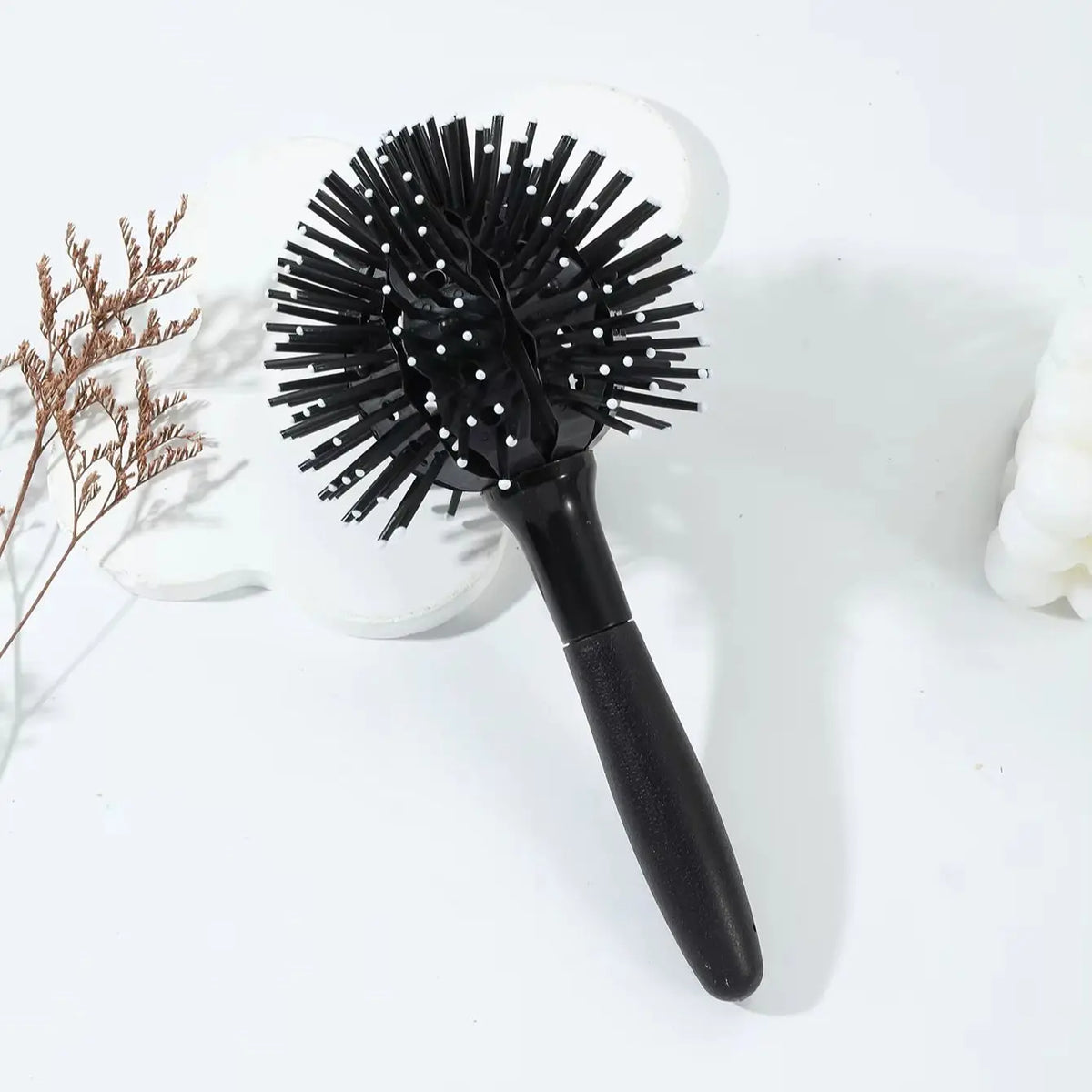 1 Piece of 8-in-1 Styling Hair Brush, Spherical Ball Brush Suitable for Wet and Dry Hair Special for Real Hair Wigs