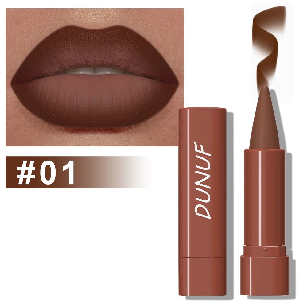 Gradient Lip Liner Pen with Matte Velvet Finish Smooth Application  Lipstick for Defined and Elegant Lips
