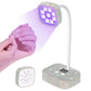 Wireless Nail Lamp LED UV Nail Dryer Rechargeable With Auto Sensor Touch Control Fast Drying Nail Light 360° Bendable Table Lamp