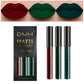 New 3pcs/set Liquid Lipstick Waterproof Long Lasting Cosmetic Black Blue Purple Green Matte Lip Gloss Nude Lip Tint Stain Makeup