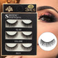 Faux Cils 3 Pairs False Eyelashes Natural Long 3D Mink Lashes Soft Fluffy Wispy Handmade Fake Lashes Eye Makeup Tools Maquiagem