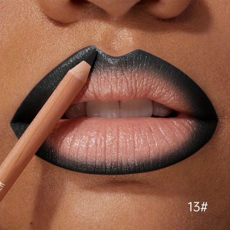 1pc Matte Lipstick & Liner Pen, Waterproof, Long-Lasting, Non-Stick, Berry Shades for All Skin Types, Makeup Pencils for Women