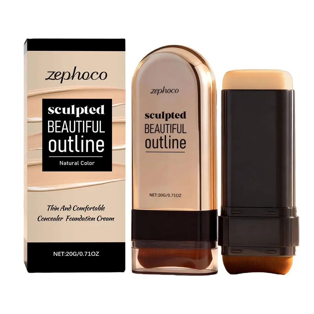 20g Zephoco Seulpted Beautiful Outline Foundation Stick Full-effect Concealer Dark Circles Repairing Stick For All Skin Types