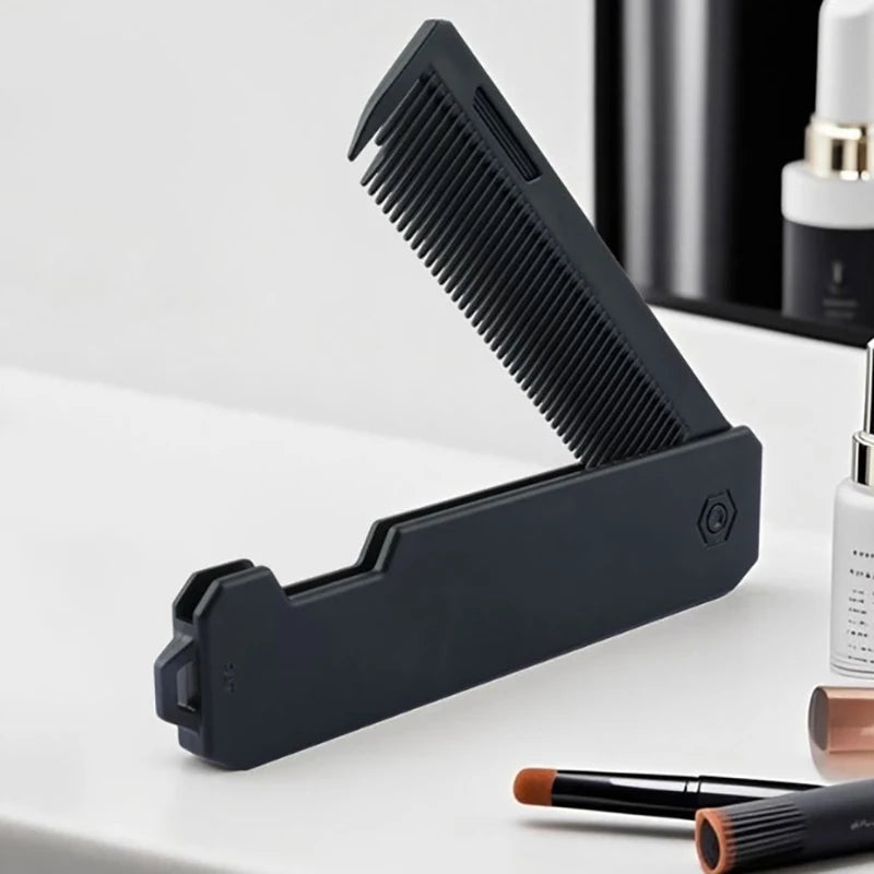 Portable Plastic Folding Pocket Combs Barber Men Oil Head Beard Combs Hair Styling Combs