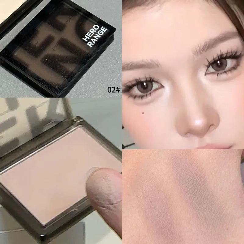 Punk Metallic Glitter Eyeshadow Mousse Matte Shimmer Highlight Pressed Pigments Dark Smoky Purple Pearlescent Eyeshadow Palette