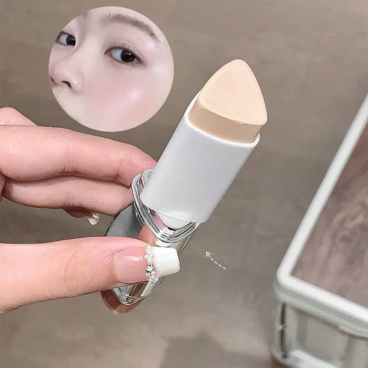 Lazy foundation stick, moisturizing and natural concealer makeup,matte makeup base,rare beauty,Keep makeup and sweat