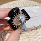 Retro Hairpins Antique Bronze Color Bee Charms Hair Claw Clips Bang Hair Clips Luxury Pearl Hairgrips Headwear Accessories Gifts