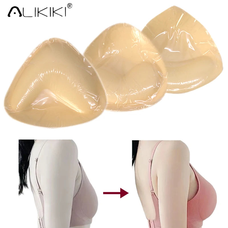 Breast Lift Bra Inserts Push Up Bra Pads for Swimsuit Bikini Cup Enhancers Sticky Bra Inserts For Women