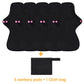 Reusable Pads Set 4 Sizes for Choice Pure Black Reusable Menstrual Pads Super Absorbent Sanitary Napkins.