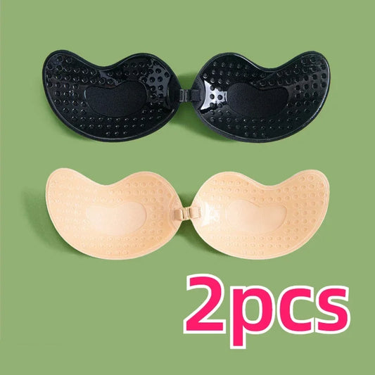 Invisible Strapless Adhesive Stick Bra Breast Tape Push Up Bras Women Lingerie Seamless Silicone Nipple Covers Bralette Pasties