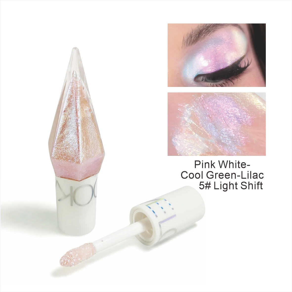 Waterproof Optical Chameleon Liquid Eyeshadow Gradient Glitter Eyeshadow Makeup Polarized Change Color Eyeshadow Liquid Cosmetic