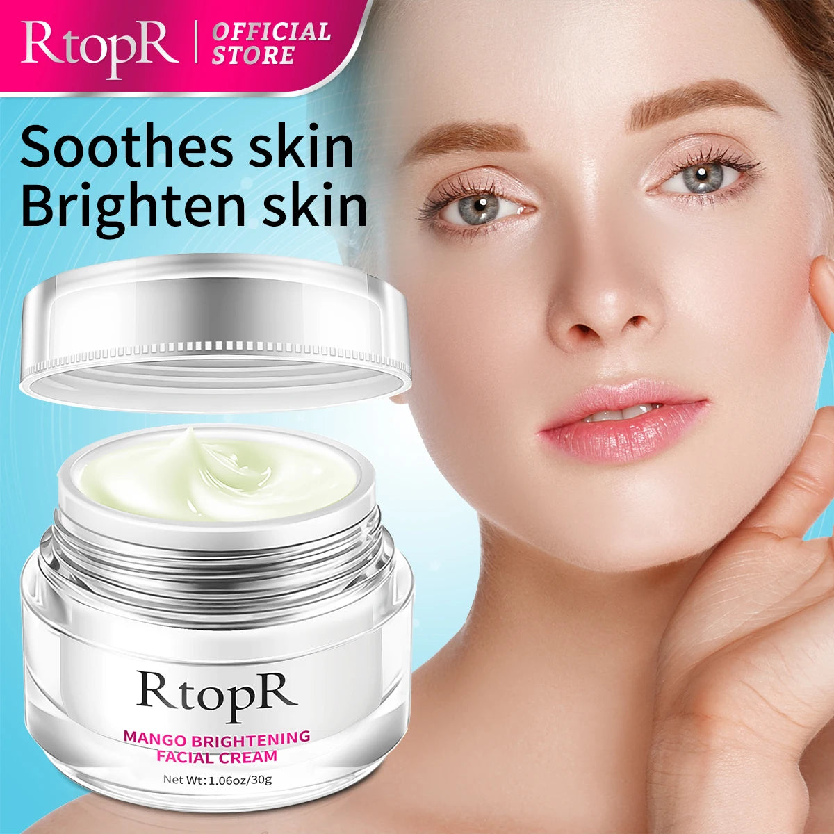 Whitening Face Cream Nourishing Whitening Brightening Blemishes Anti-Aging Wrinkle Reducing Fine Lines Smooth Skin Face Care