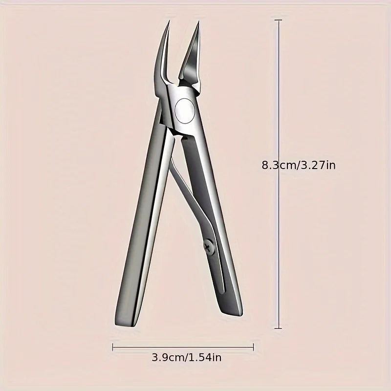 1 piece Thick Nail Professional Nail Clipper with Stainless Steel Body for Nail Care and Removing Ingrown Nails