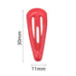 60pcs/lot Colorful Y2K BB Hair Clips Mini Metal Waterdrop Hair Pins Clips Snap Barrettes For Girls Hair Accessories
