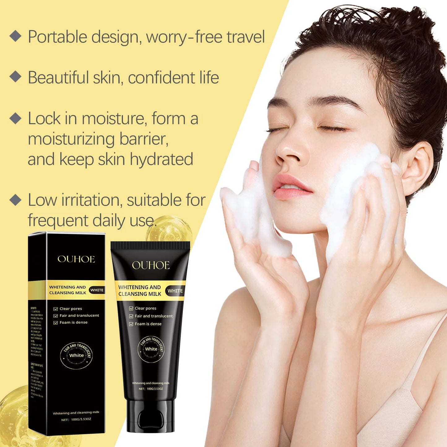 Gentle Facial Cleanser, Daily Hydrating & Refreshing Face Wash, Moisturizing Non-Drying Formula