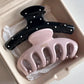 Korean Large Size Acrylic Dragon Bone Shark Hair Clip French Style Polka Point Arc Back of Head Hair Claw Clamp Hair Accessories