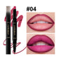 2 In 1 Matte Lipstick Pencil Double Head Lip Liner Pen Red Nude Long Lasting Waterproof Lady Charming Lip Pencil Makeup Tools