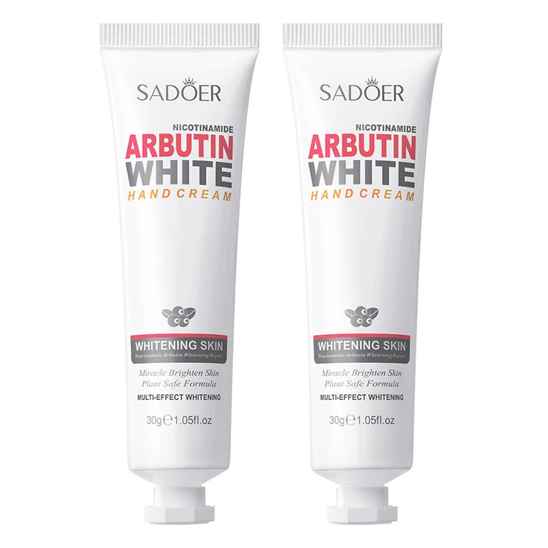 1/2pcs SADOER Niacinamide Arbutin Hand Cream Moisturizing Non Greasy Nourishing Anti Dry Crack Hydrating Hands Skin Care